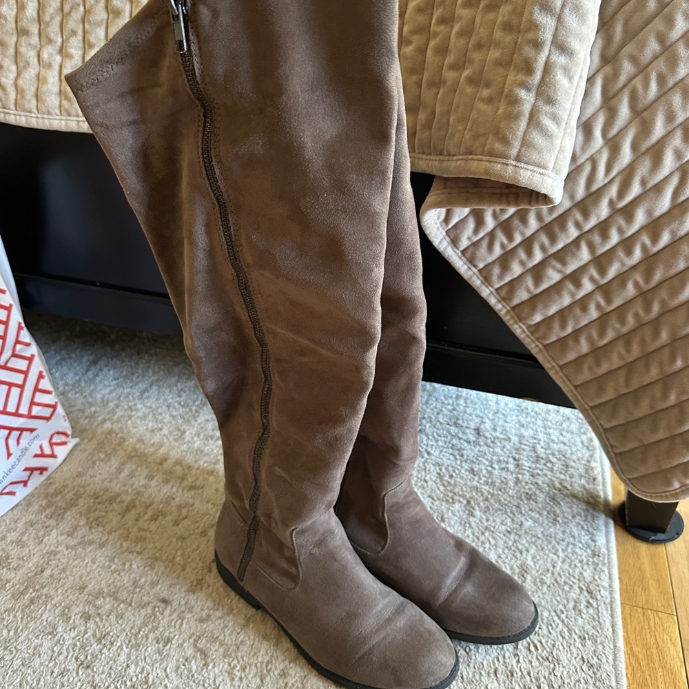 Brown Over-the-Knee Women's Boots
